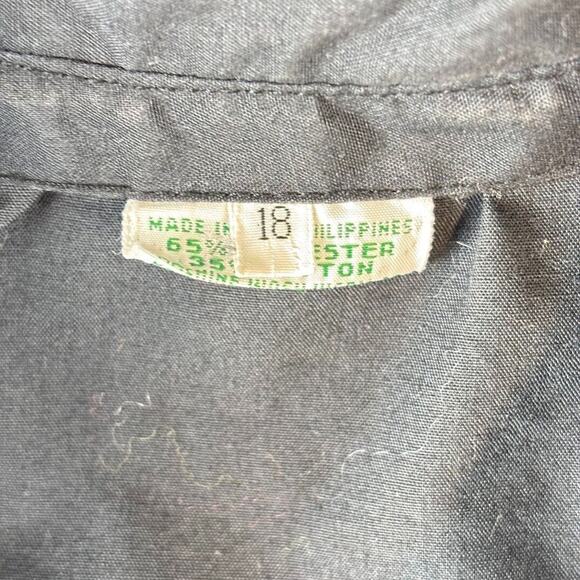 Queen Caro of Honolulu Top / Jacket Button Up Embroidered Women's Size 18 - Picture 3 of 6